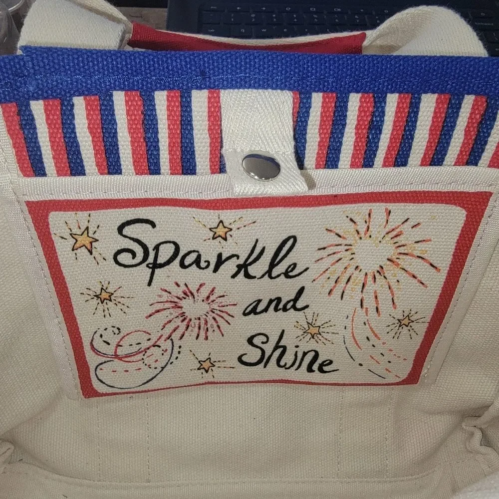BRIGHTON Red White And You Mini Tote PURSE